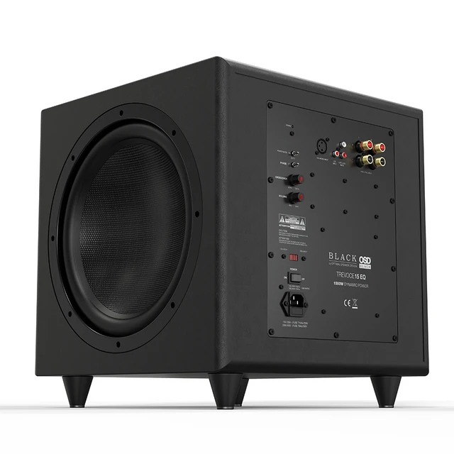 OSD Black Trevoce 15EQ DSP — 1500-ваттный сабвуфер с тремя 15-дюймовыми динамиками, фирменным эквалайзером и процессором для коррекции акустики помещения, управляемым с помощью приложения